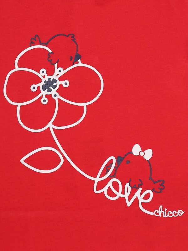 Red Graphic Printed T-Shirt image number 2